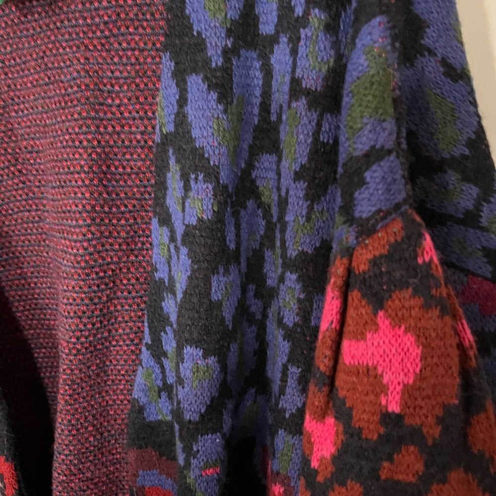 Farm Rio Colorful Heart Patterned Cardigan Medium - Picture 3 of 5